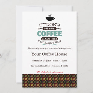 Coffee House Invitation