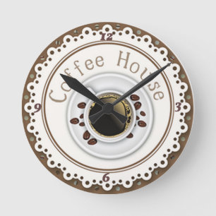 Coffee house round clock