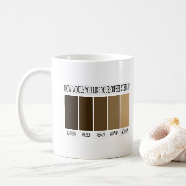 Coffee HTML CSS Style Mug (With Donut)