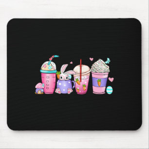 Coffee Iced Latte Sweets Cozy Retro Groovy Easter Mouse Pad