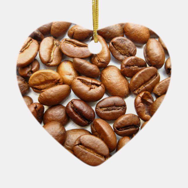 coffee in a christmas three ceramic ornament (Front)