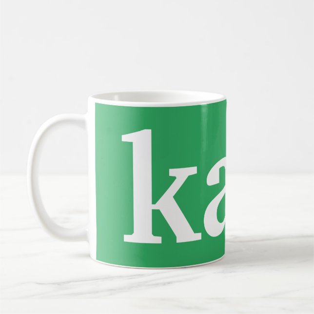 "Coffee" in Esperanto Coffee Mug (Left)