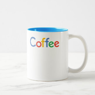 coffee in google font mug