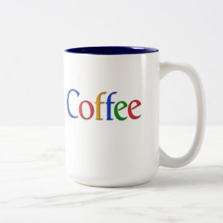 coffee in google font mug