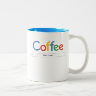 Coffee In Google Font Two-Tone Coffee Mug