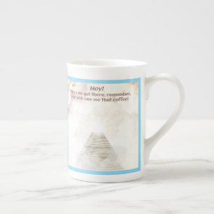 Coffee in heaven bone china mug