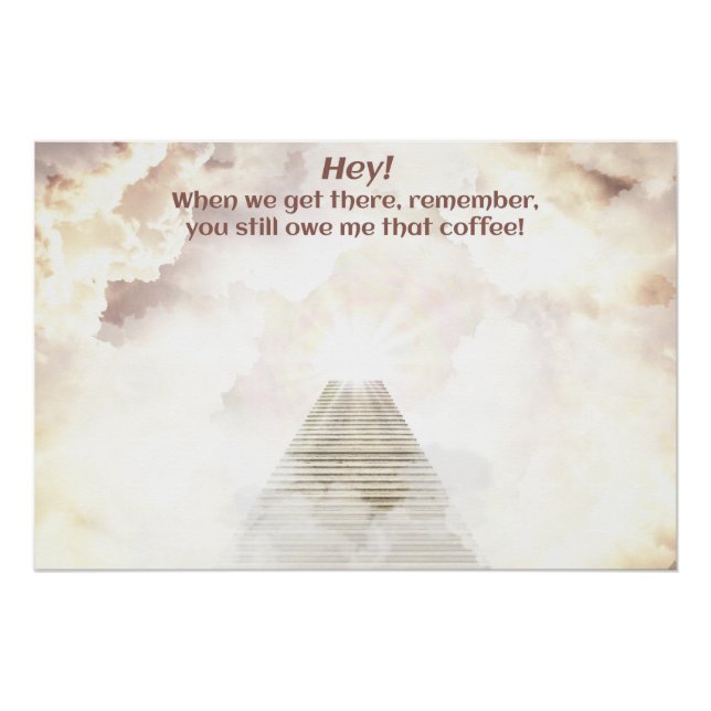 Coffee in heaven poster (Front)