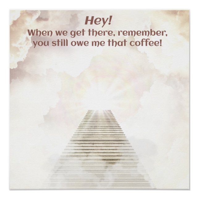 Coffee in heaven poster (Front)