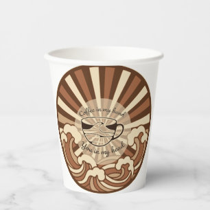 Coffee In My Hand You In My Head Quote Paper Cups