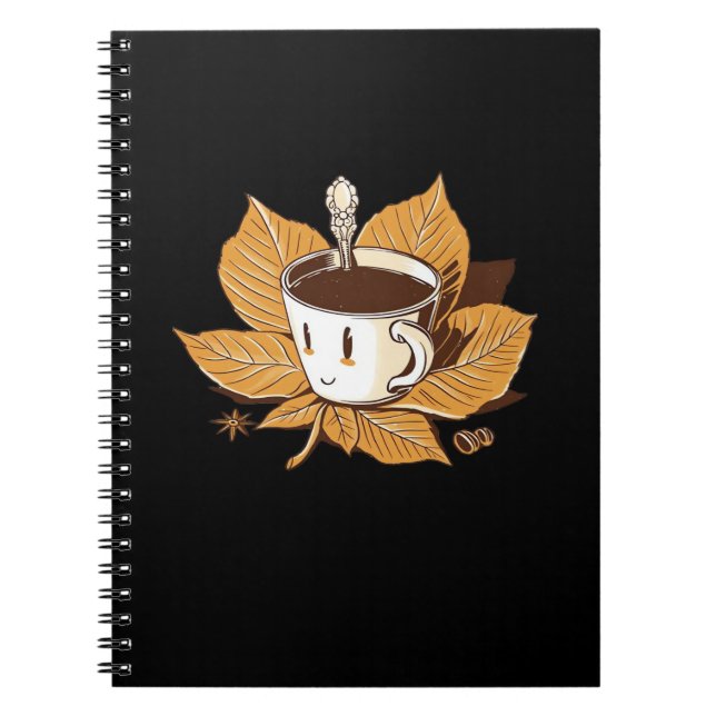 Coffee In The Fall Autumn It’s Fall Y’all Notebook (Front)