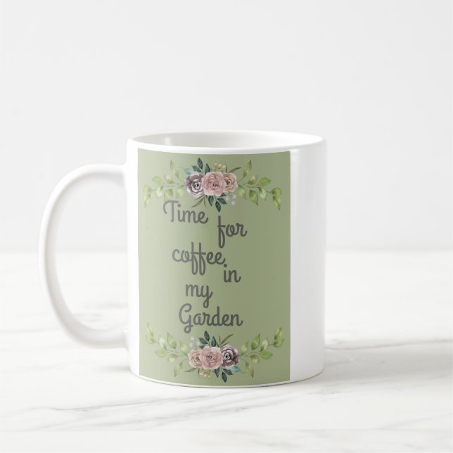 Coffee In The Garden Mug (Left)