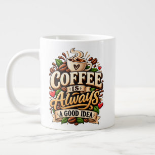 Coffee Is Always A Good Idea Large Coffee Mug