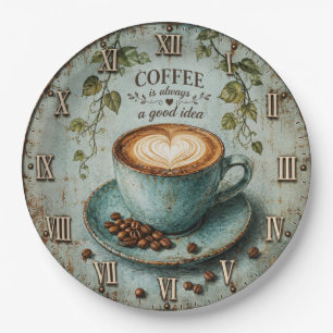 Coffee Is Always a Good Idea Paper Plate