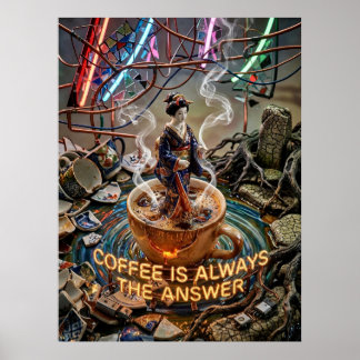 coffee is always the answer poster