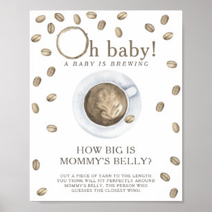 Coffee is brewing How big is mummy's belly game  Poster