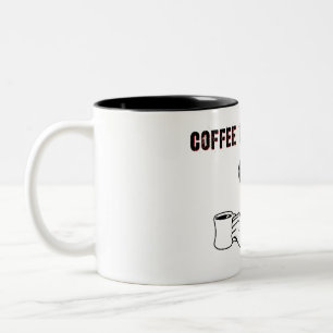 Coffee is calling. Two-Tone coffee mug