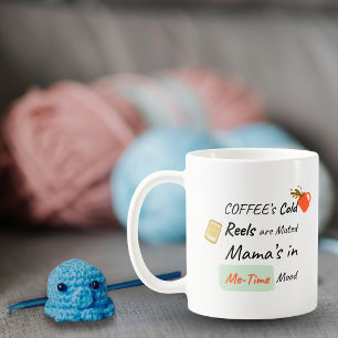 Coffee Is Cold Reels Muted Me-Time Mood Mug