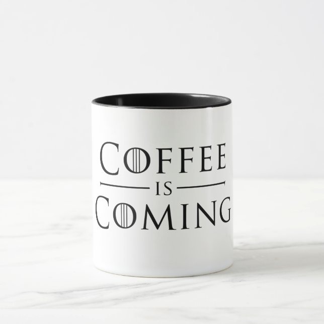 Coffee is coming mug (Center)