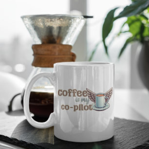 Coffee is my co-pilot mug