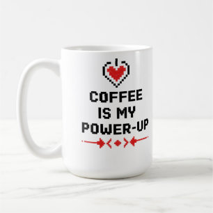 Coffee Is My Power-Up – Retro Gamer Coffee Mug