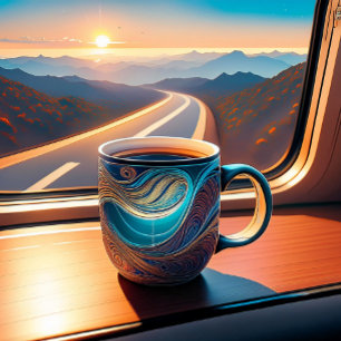 Coffee is my religion latte mug