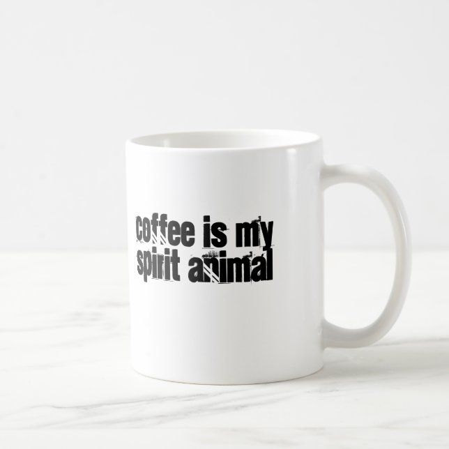 Coffee is my Spirit Animal Coffee Mug (Right)