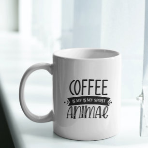 coffee is my spirit Two-Tone coffee mug