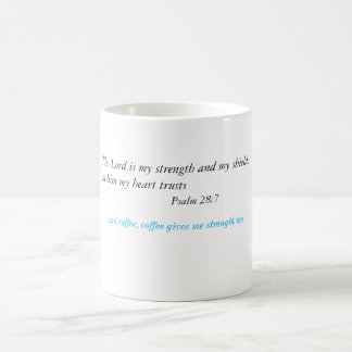 Coffee is my strength coffee mug