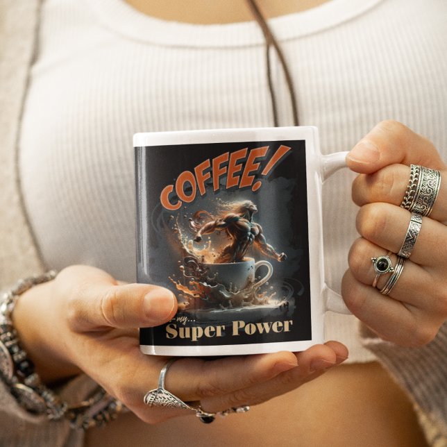 Coffee is My Super Power Large Coffee Mug (Creator Uploaded)