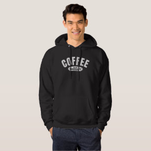 coffee is my therapy caffeine funny typography hoodie