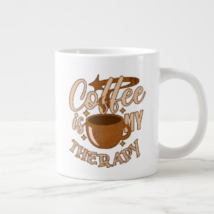 Coffee is my Therapy Large Coffee Mug