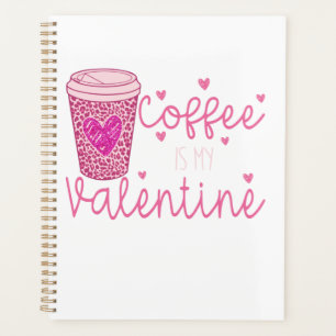 Coffee is my Valentine T-Shirt Grocery Bag Noteboo Planner
