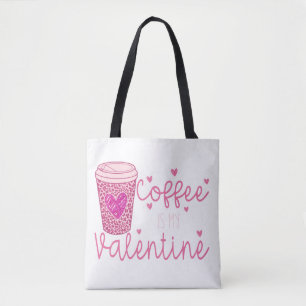 Coffee is my Valentine Tank Top Tote Bag