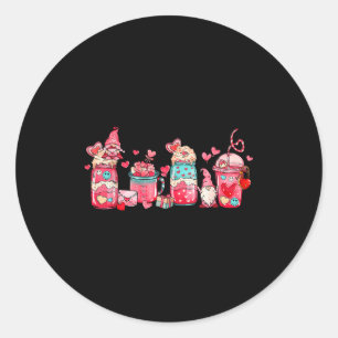 Coffee Is My Valentines Day Coffee Latte Lover Wom Classic Round Sticker
