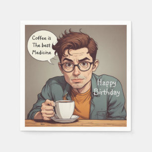 Coffee Is The Best Medicine Napkin