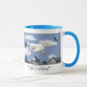 COFFEE IS UPLIFTING! Pegasus Fantasy Drinking Mug