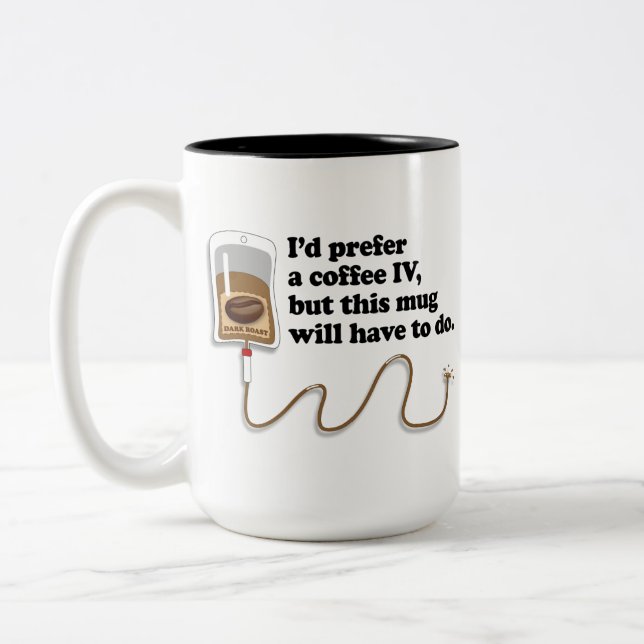 Coffee IV Two-Tone Coffee Mug (Left)