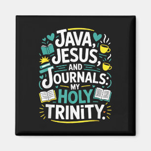 Coffee Jesus Journal Christian Book Lover Magnet