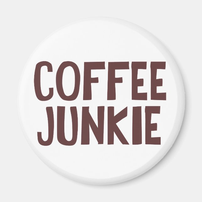 Coffee Junkie Magnet (Front)