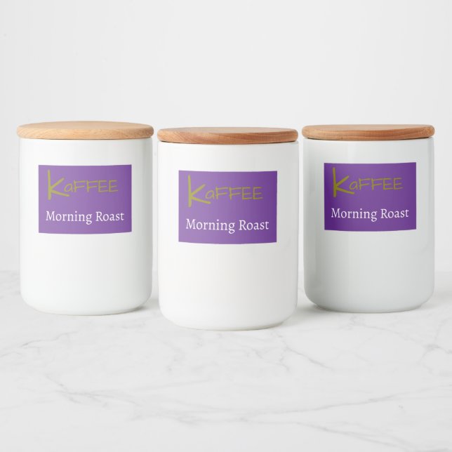 Coffee / Kaffee Food Label (Bottles)