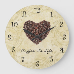 Coffee Kitchen Clock