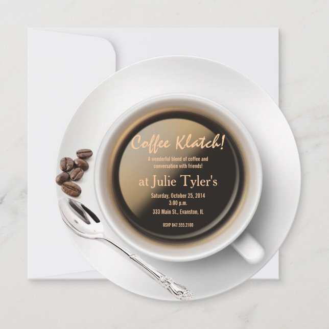 coffee klatch invitation (Front)