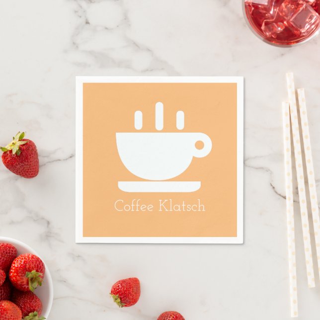  Coffee Klatsch Peach  Napkin (Insitu)