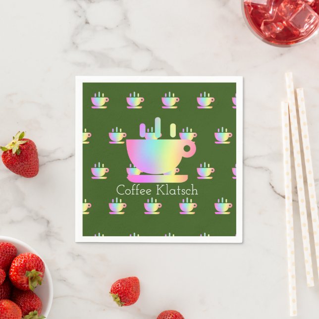  Coffee Klatsch Rainbow Napkin (Insitu)