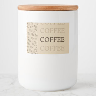 Coffee Label – Retro Coffee Beans
