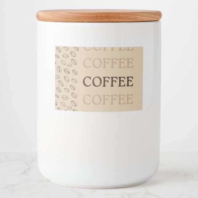 Coffee Label – Retro Coffee Beans (Front)