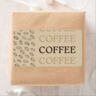 Coffee Label – Retro Coffee Beans