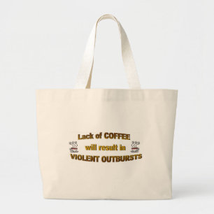 coffee lack large tote bag