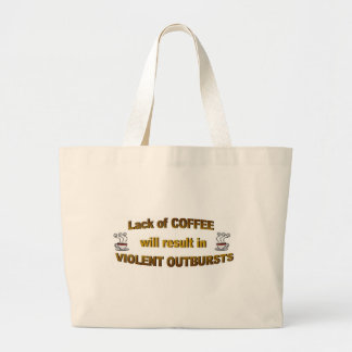 coffee lack large tote bag