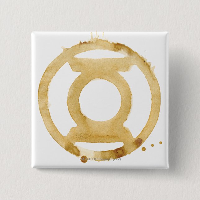 Coffee Lantern Symbol 15 Cm Square Badge (Front)
